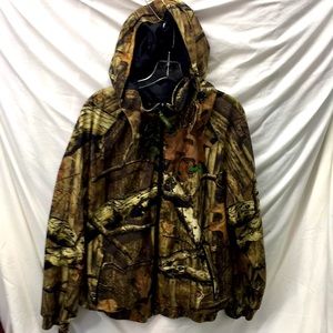 Remington camouflage hooded jacket men sz lg